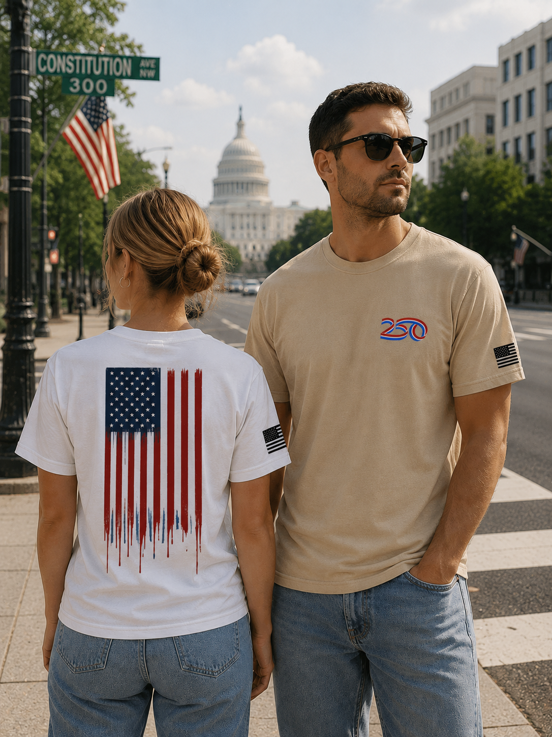 250 American Flag Tee